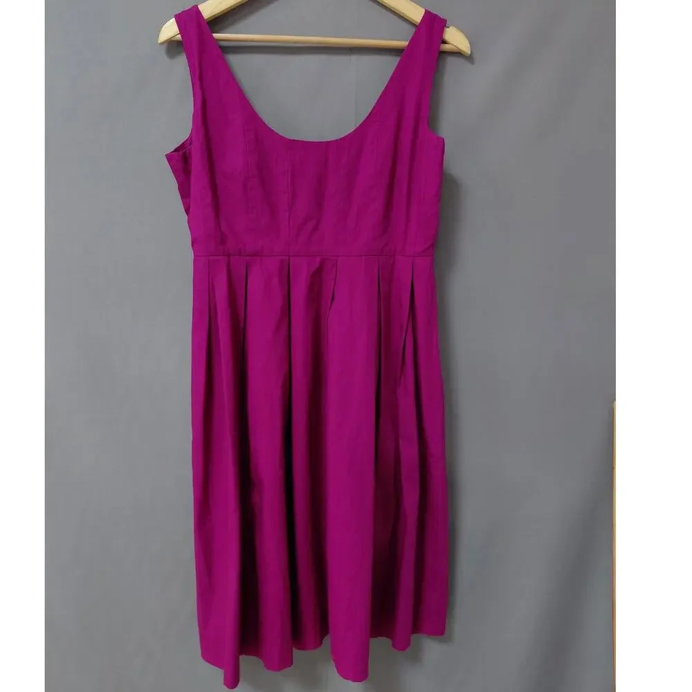 J.Crew Pink A-Line Knee Length Lined Dress Women Size 8